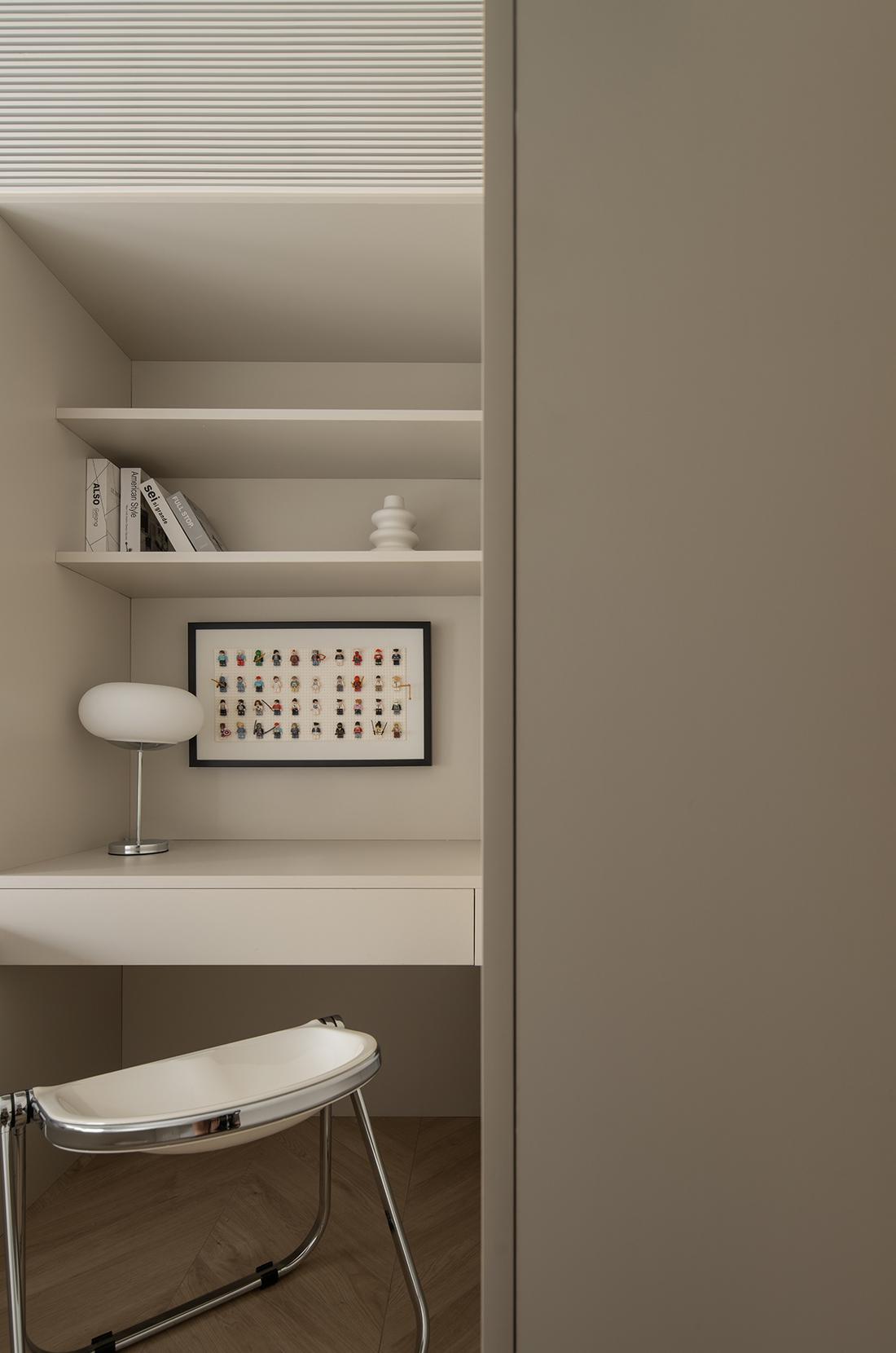 独居女生的奶油色单身公寓-53