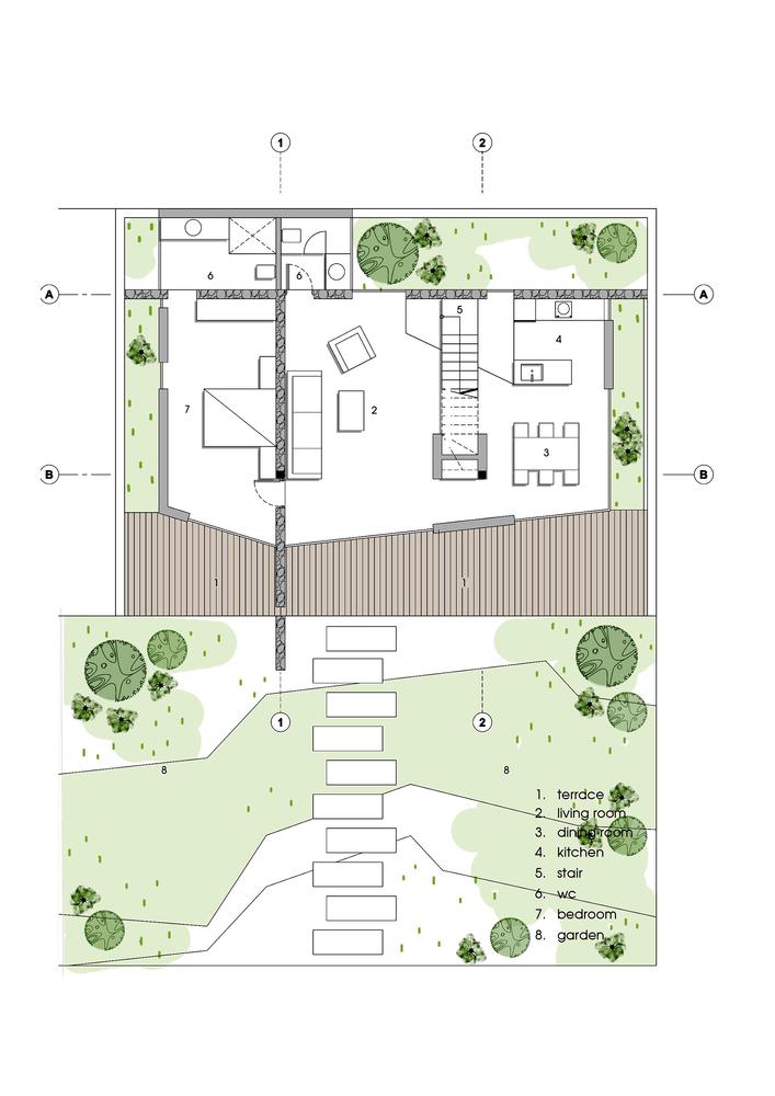 越南河内褶皱屋顶住宅丨TOOB STUDIO · Office Profile-37