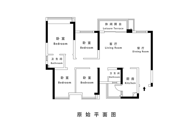 26万元三居135平米装修案例_效果图 - 135m²静谧居所·纯白极简中的家居美学 - 设计本-12