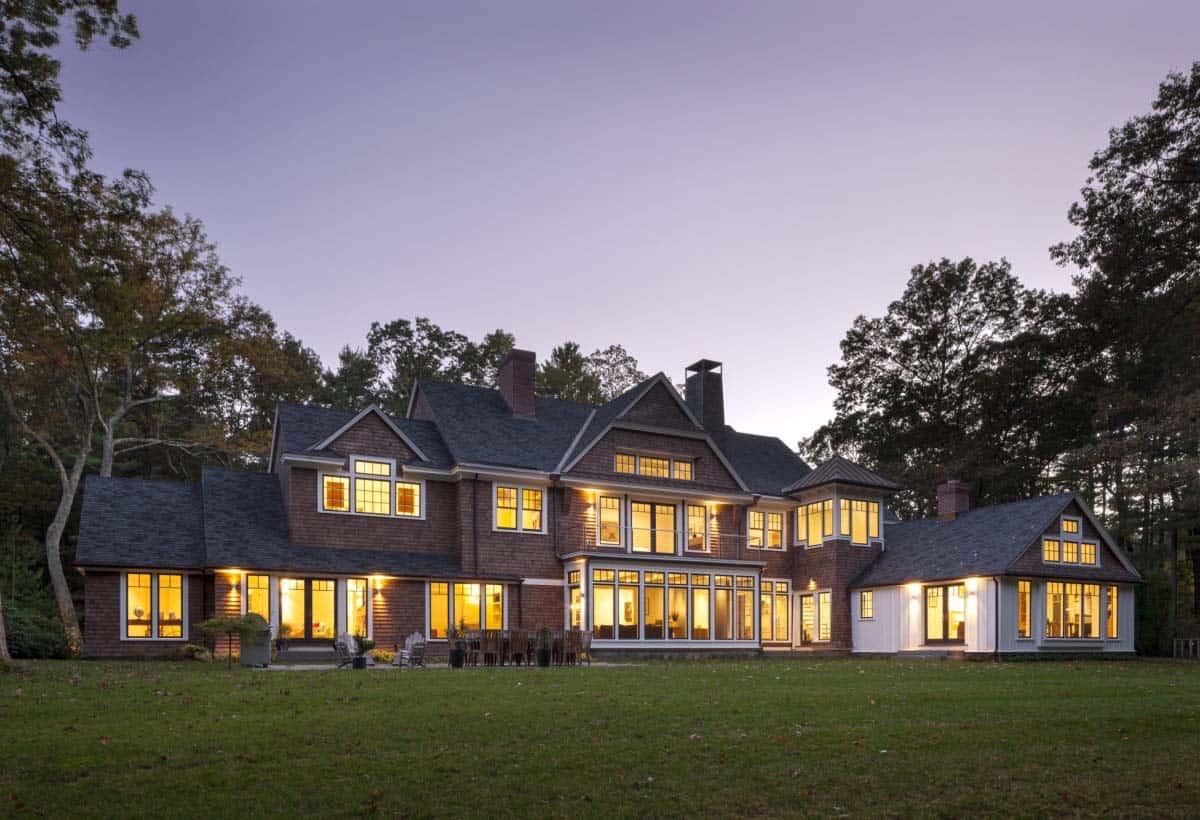 Classic New England shingle-style home boasts a striking transformation-16
