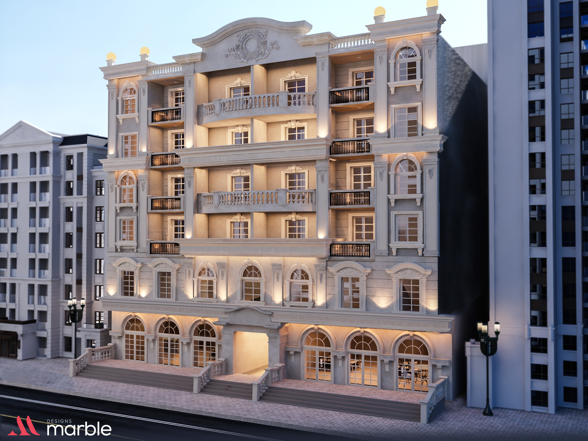 Classic residential tower-3