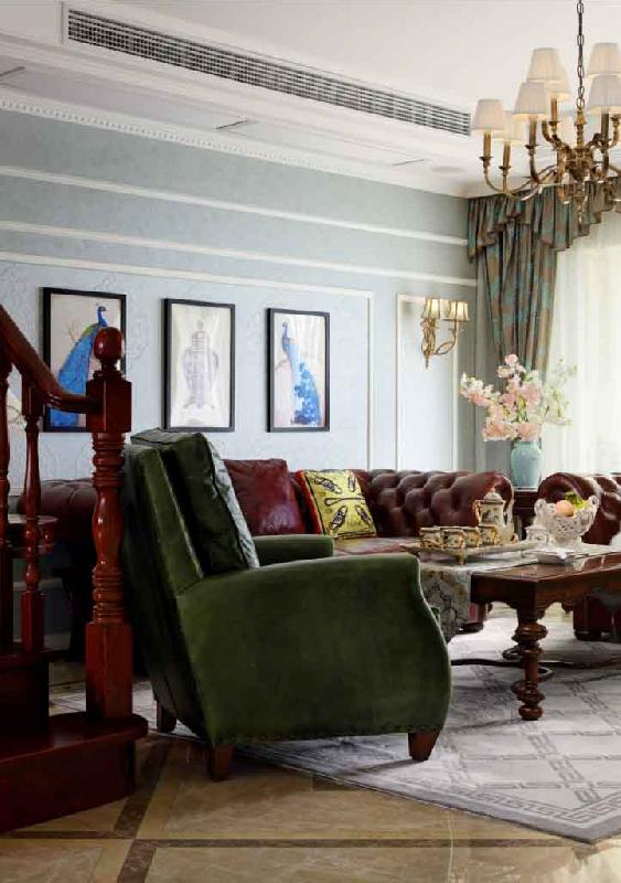 南京湖滨世纪花园老房翻新,美式新传统风格诗意栖居-12