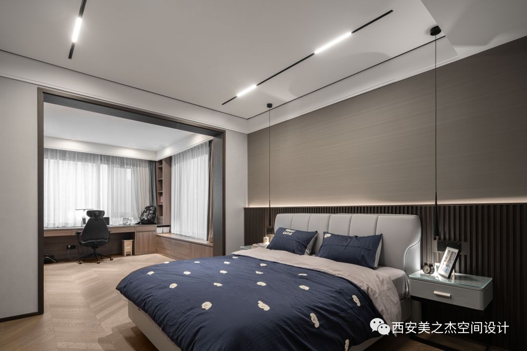 西安莱安逸珲 300 平现代简约之家丨中国西安丨M&J 美之杰-39