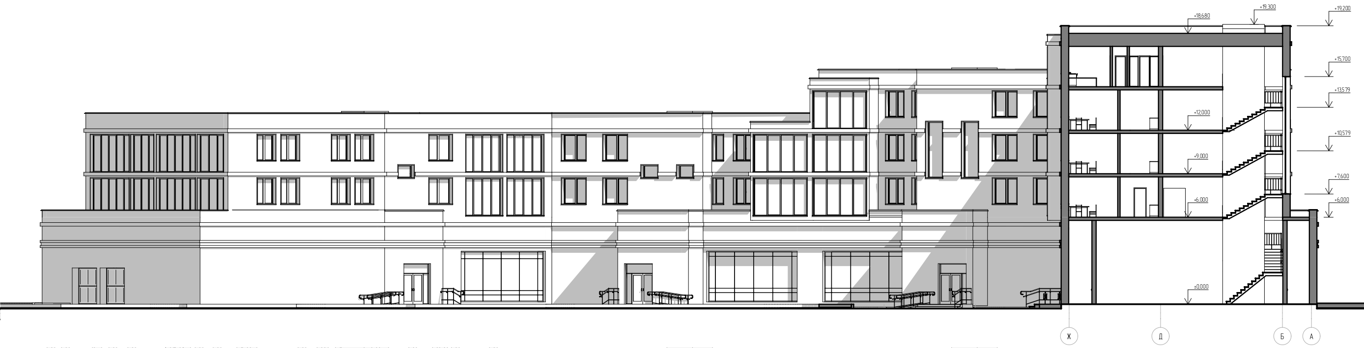 Секционный жилой дом средней этажности-11