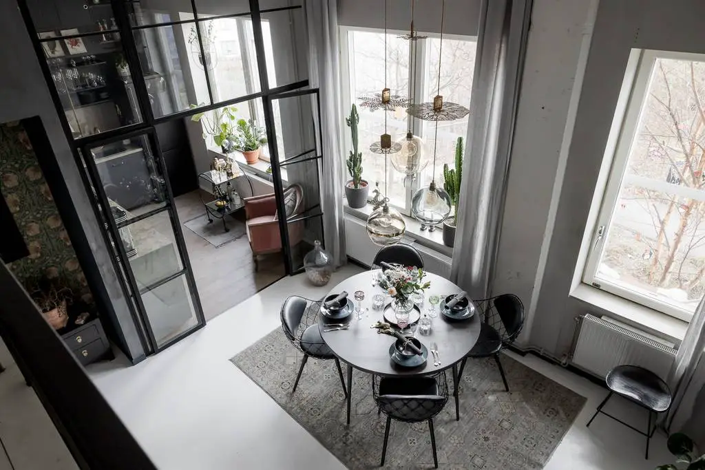 斯德哥尔摩独特公寓 | 三重阁楼设计,极富创意与空间感-16