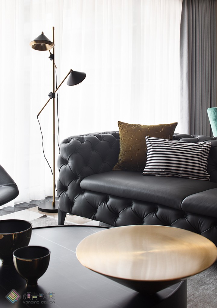 精装房变身摩登腔调家  颜青软装-6