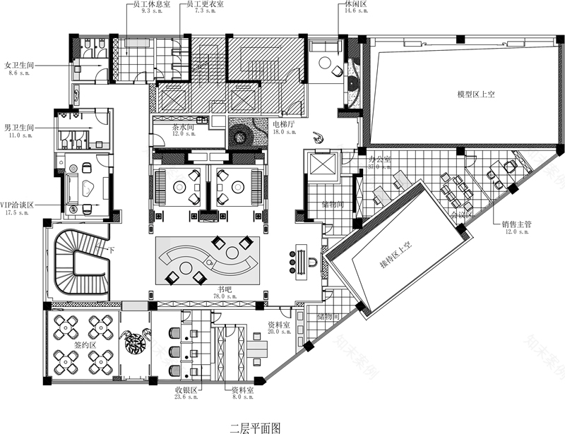 净水云端 | 优雅东方美学融入销售中心设计-91