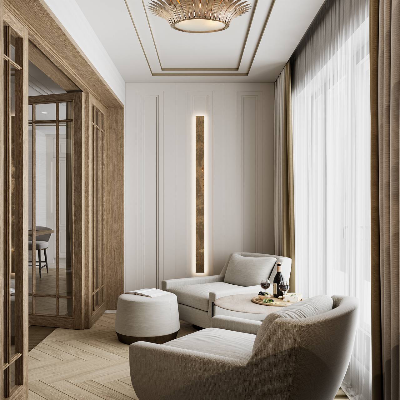 金色和白色搭配出高级感 | DE＆DE-13