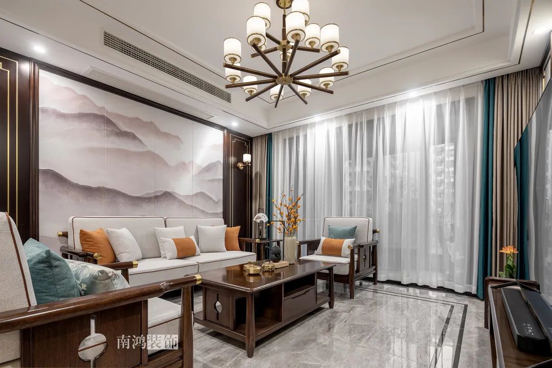 新中式风雅住宅丨浙江南鸿装饰-24