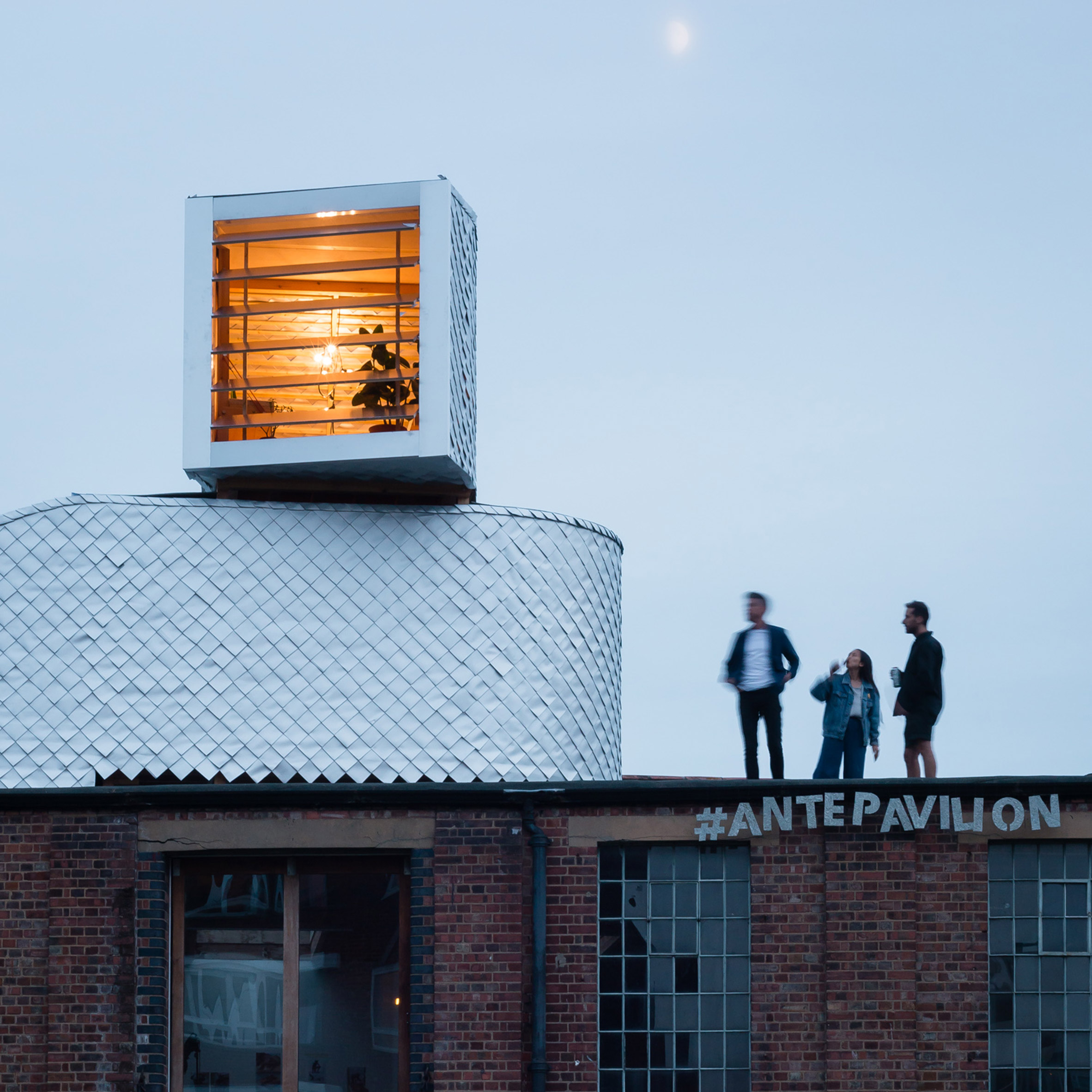 PUP Architects builds rooftop pavilion disguised as warehouse air duct-7