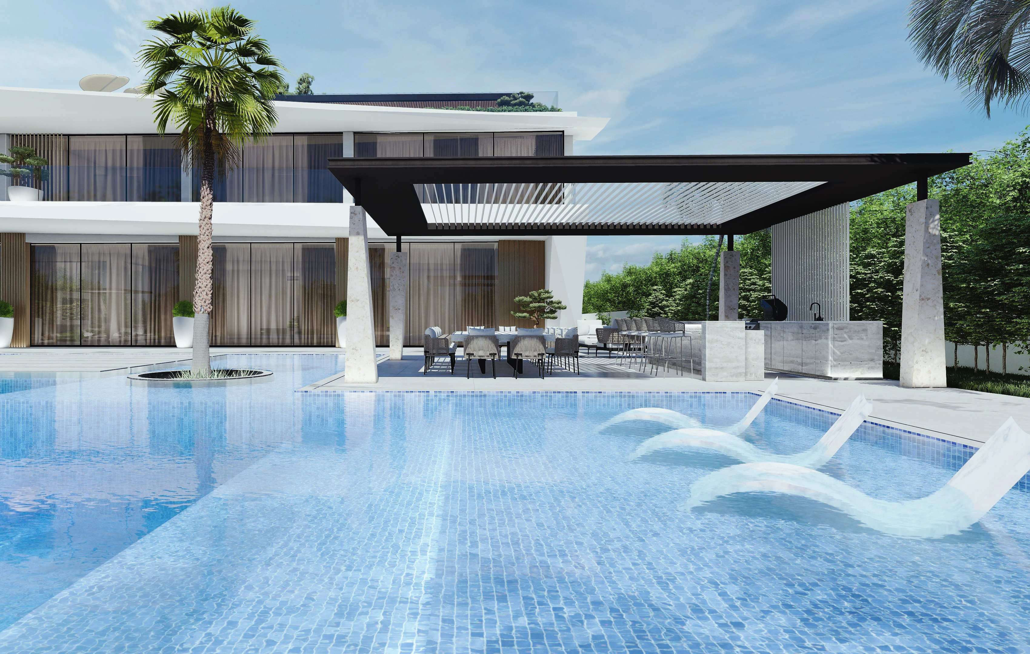 V2 HG 别墅外景观设计丨阿联酋迪拜丨Eleven Plus 装饰设计工作室-10