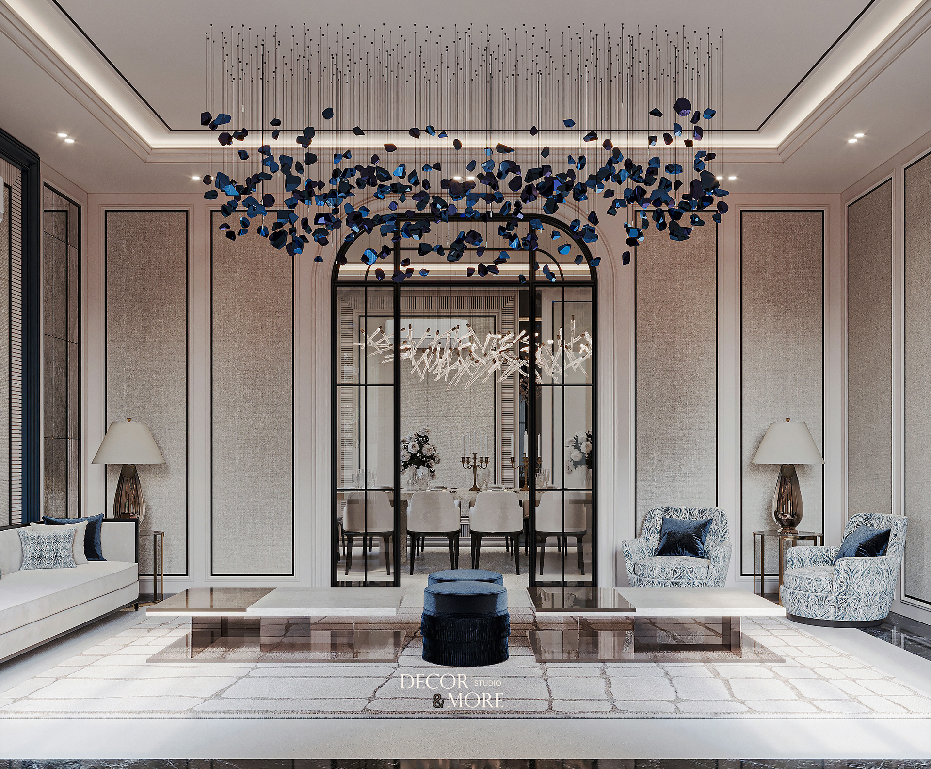 主议会厅及餐厅设计丨沙特阿拉伯丨DECOR&MORE STUDIO-8