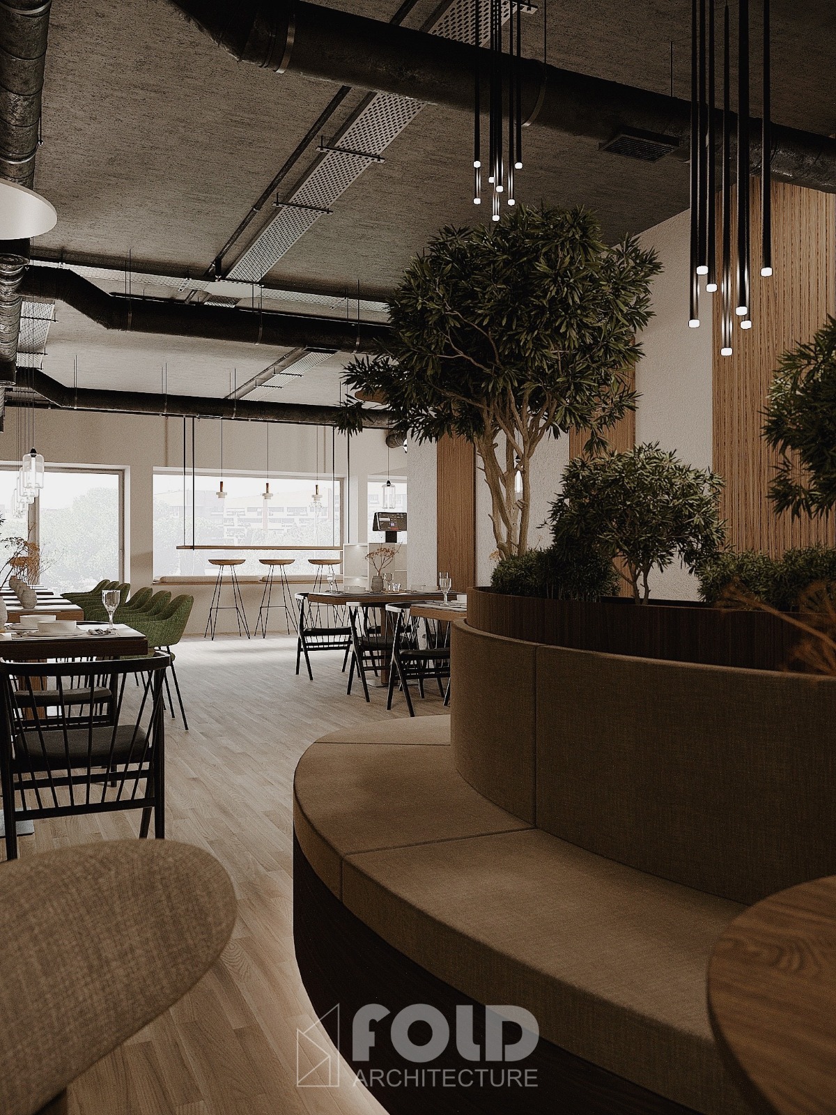 Warm Industrial Restaurant Concept-3