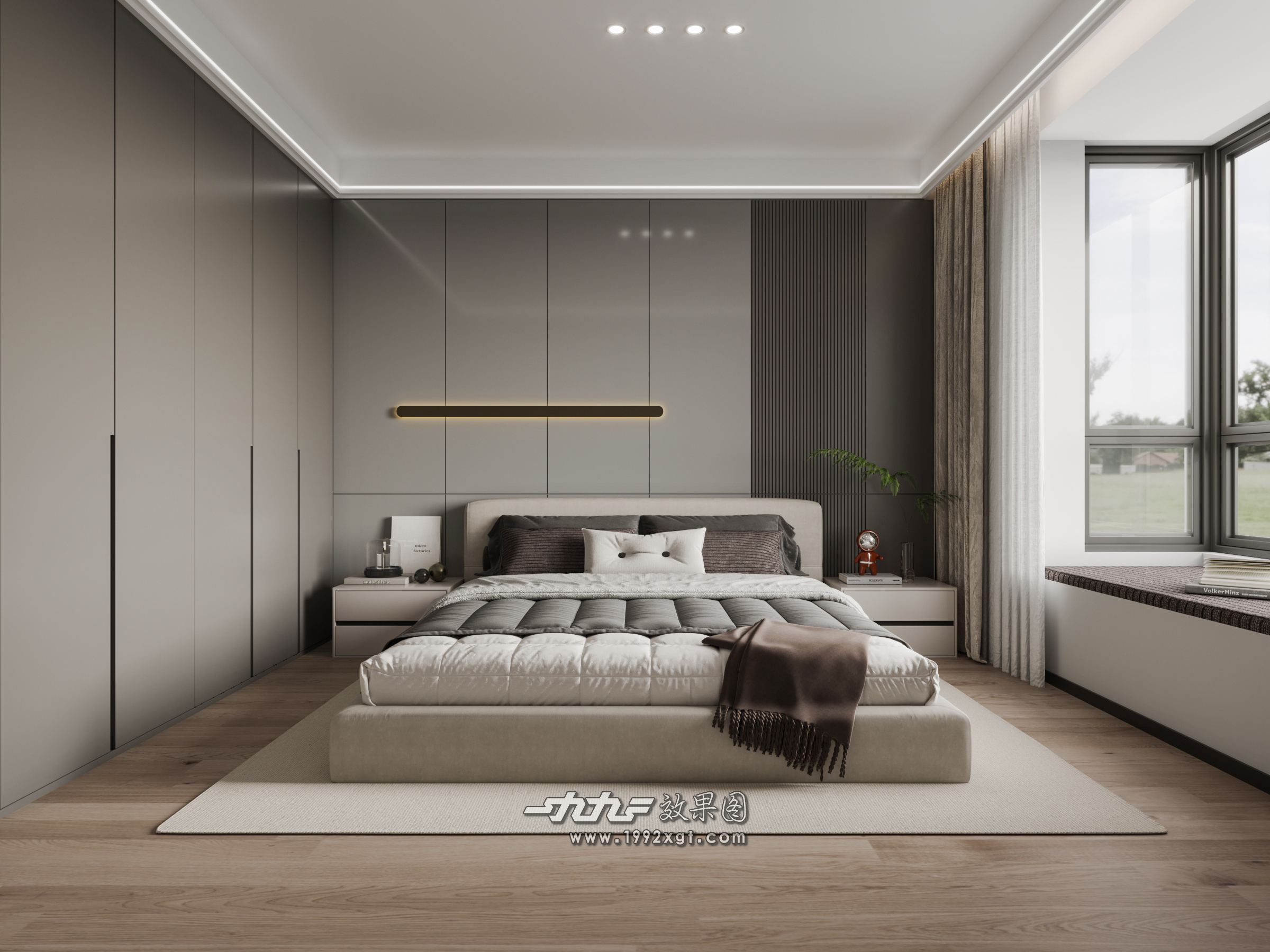 现代简约客厅，暖火炉旁惬意生活-4