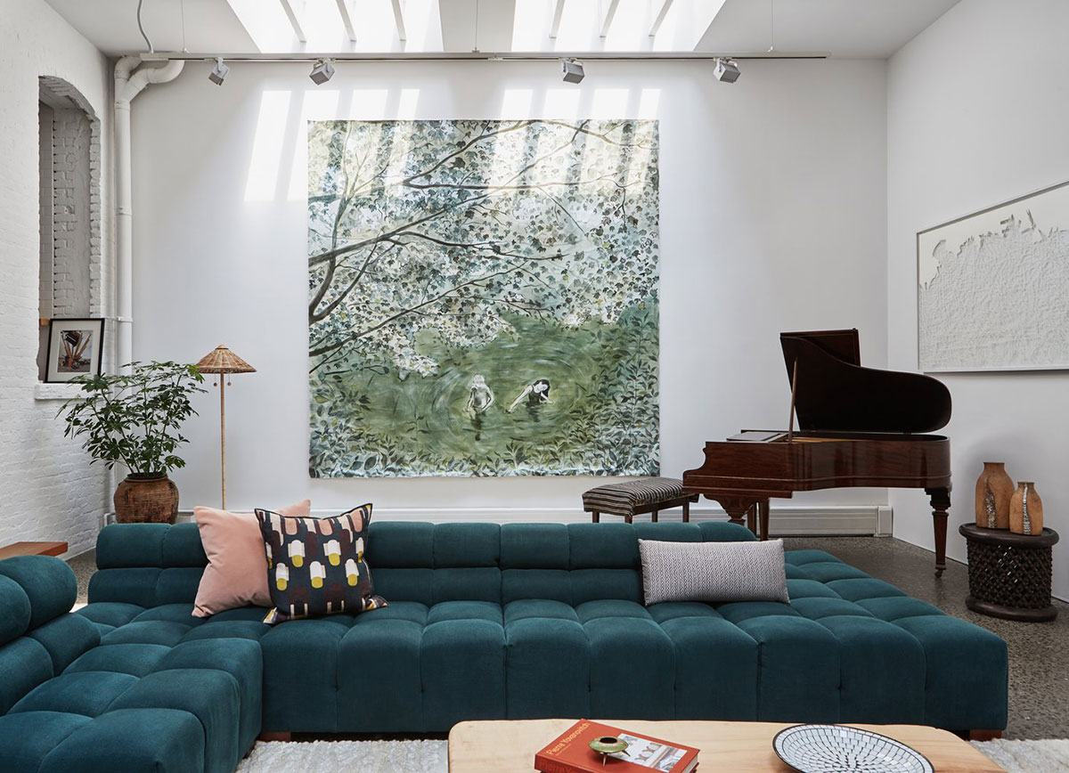 纽约布鲁克林旧工厂改造明亮阁楼住宅-1