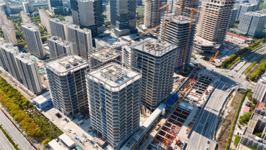 打造浦东金色中环新标杆!上海集成电路设计产业园集辰中心二期平台项目主体结构顺利封顶-19