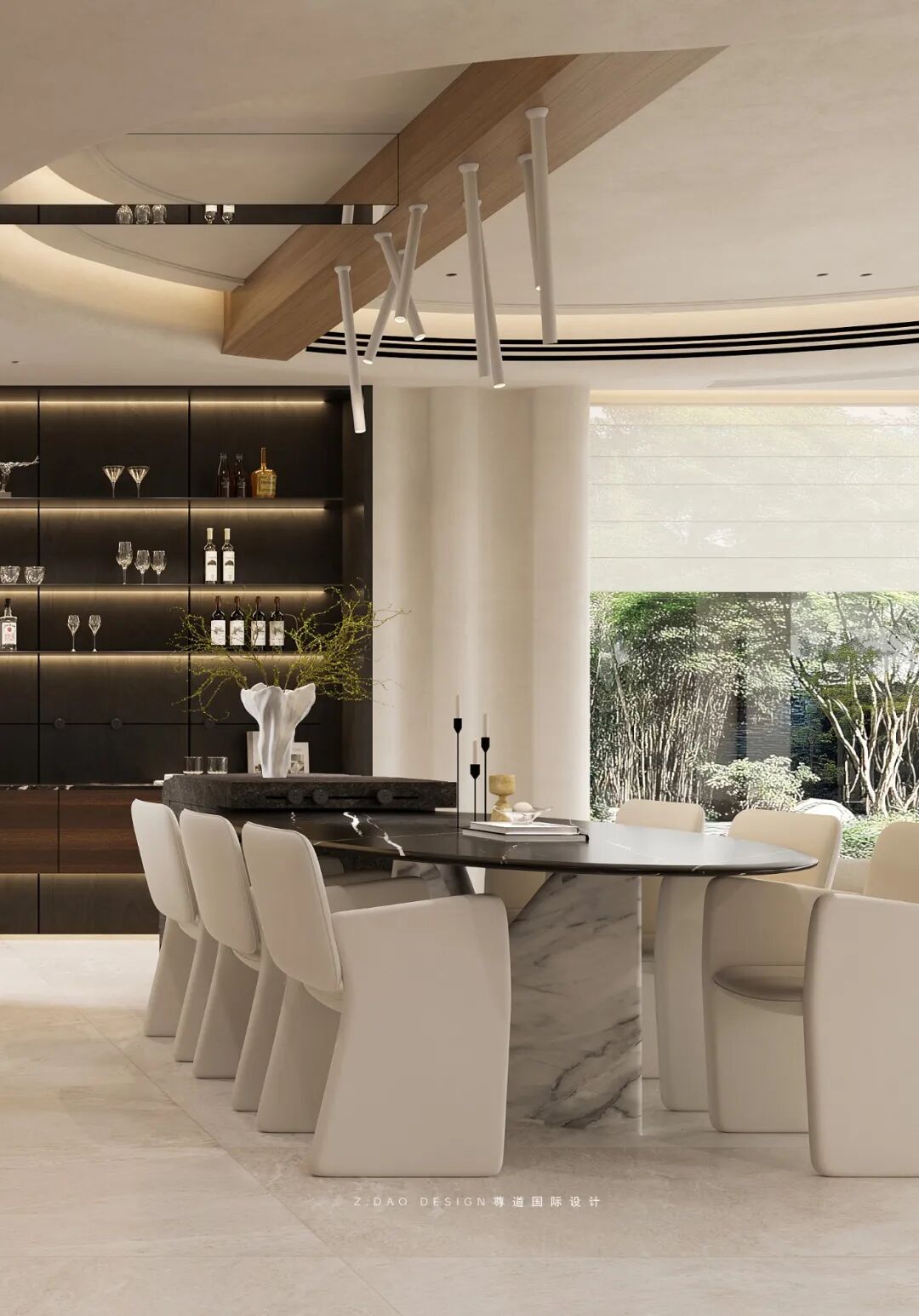 尊道新作|合肥『丽丰璞羽山』500㎡自然主义别墅，让家如有机生命般生长。-222