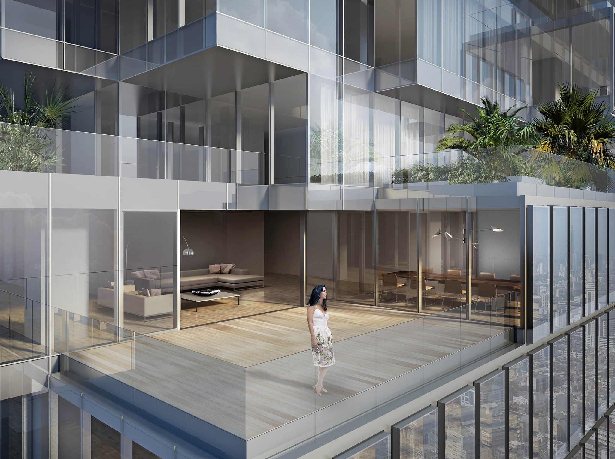 玛哈纳空塔（通常该建筑又名曼谷垂直花园曼谷画框，常见中文名还有通天塔 ，最准确名称以当地官方为准 ） 丨泰国曼谷丨OMA-12