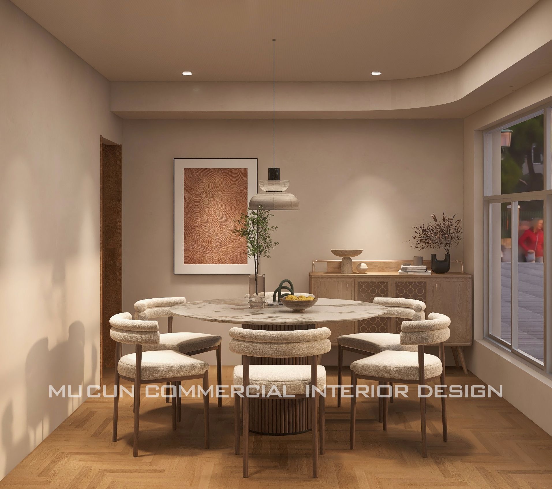 网红风轻食餐厅设计-12