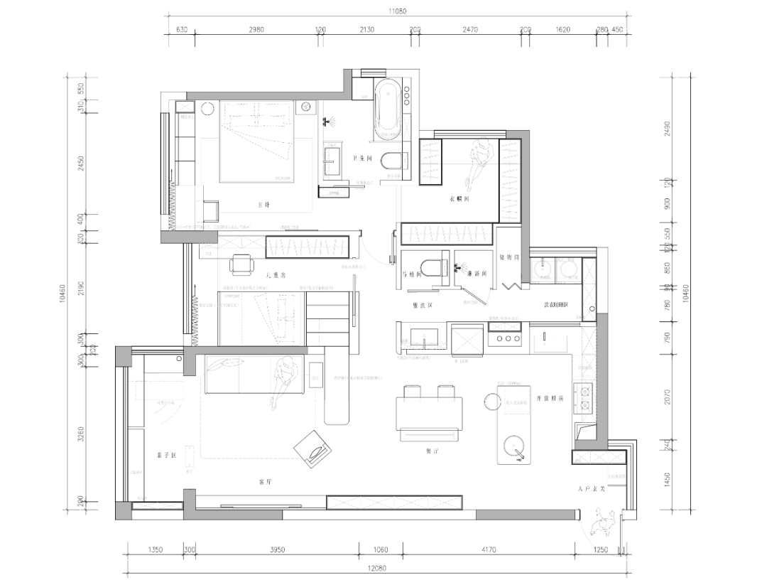 佛山南海97㎡旧房改造设计-17