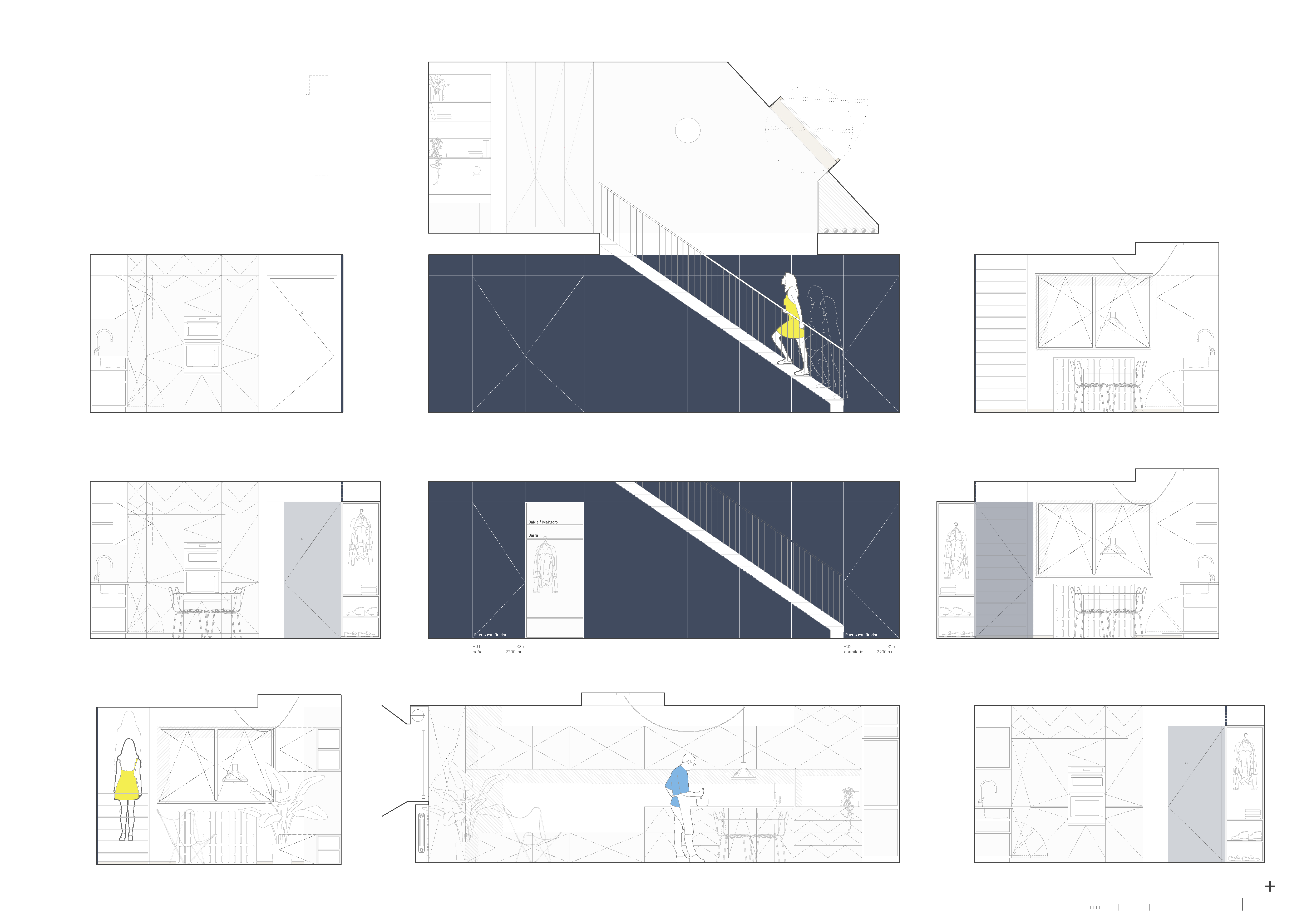 JB3A 顶层复式公寓改造丨西班牙马德里丨cruz.atelier-77