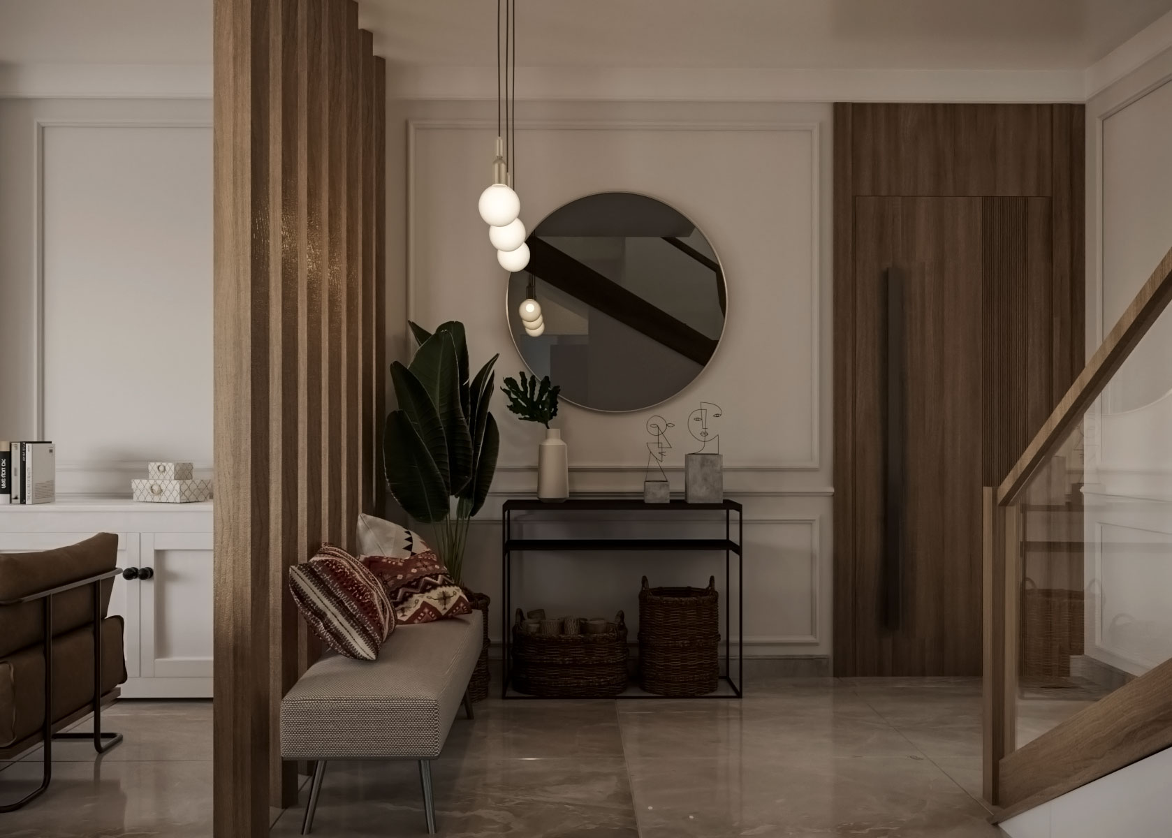 现代法式风格开放式厨房餐厅设计丨埃及丨innovest 设计工作室-4