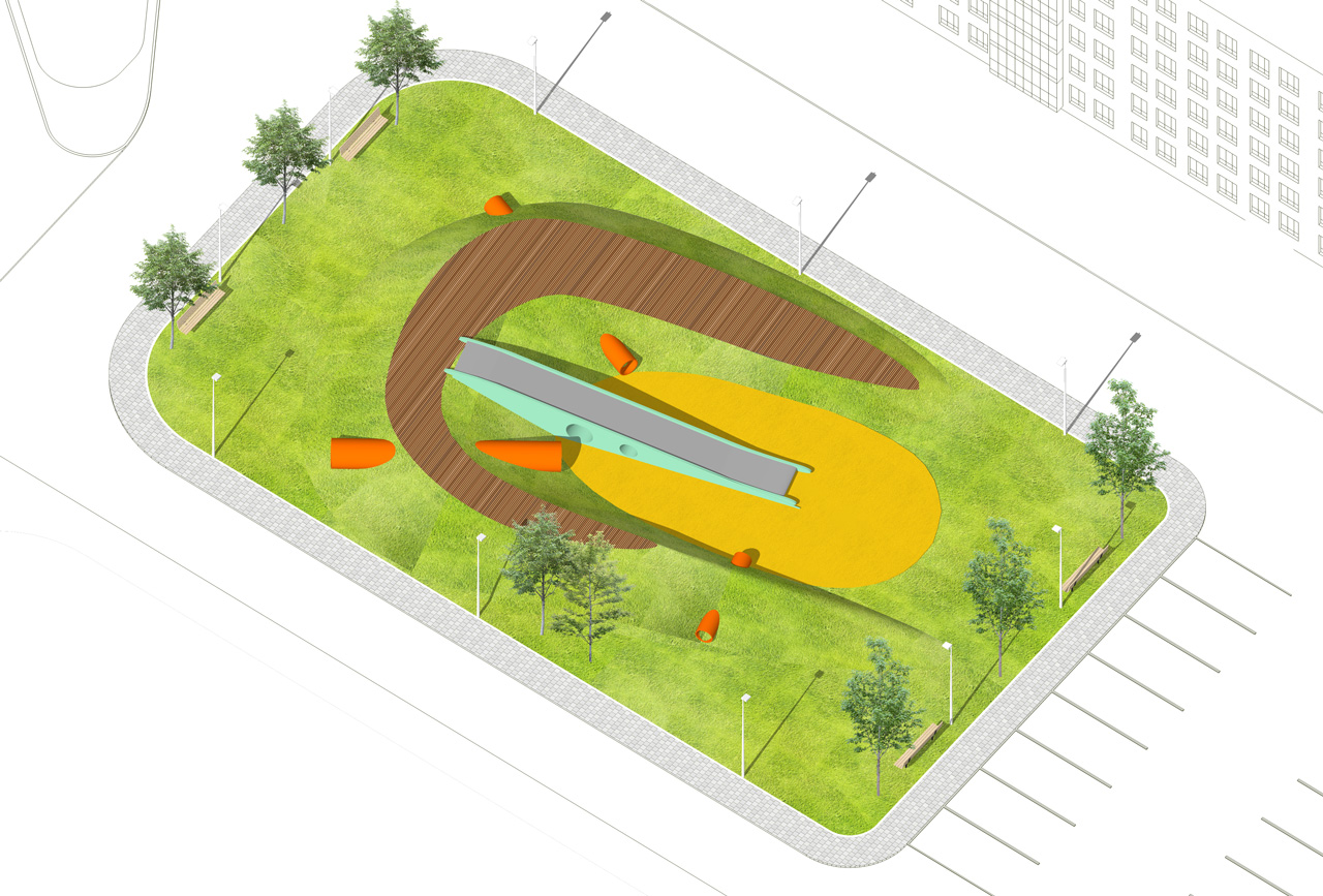“Новомолоково” 第二阶段舒适级住宅综合体景观设计丨俄罗斯莫斯科丨Megabudka 建筑事务所-54