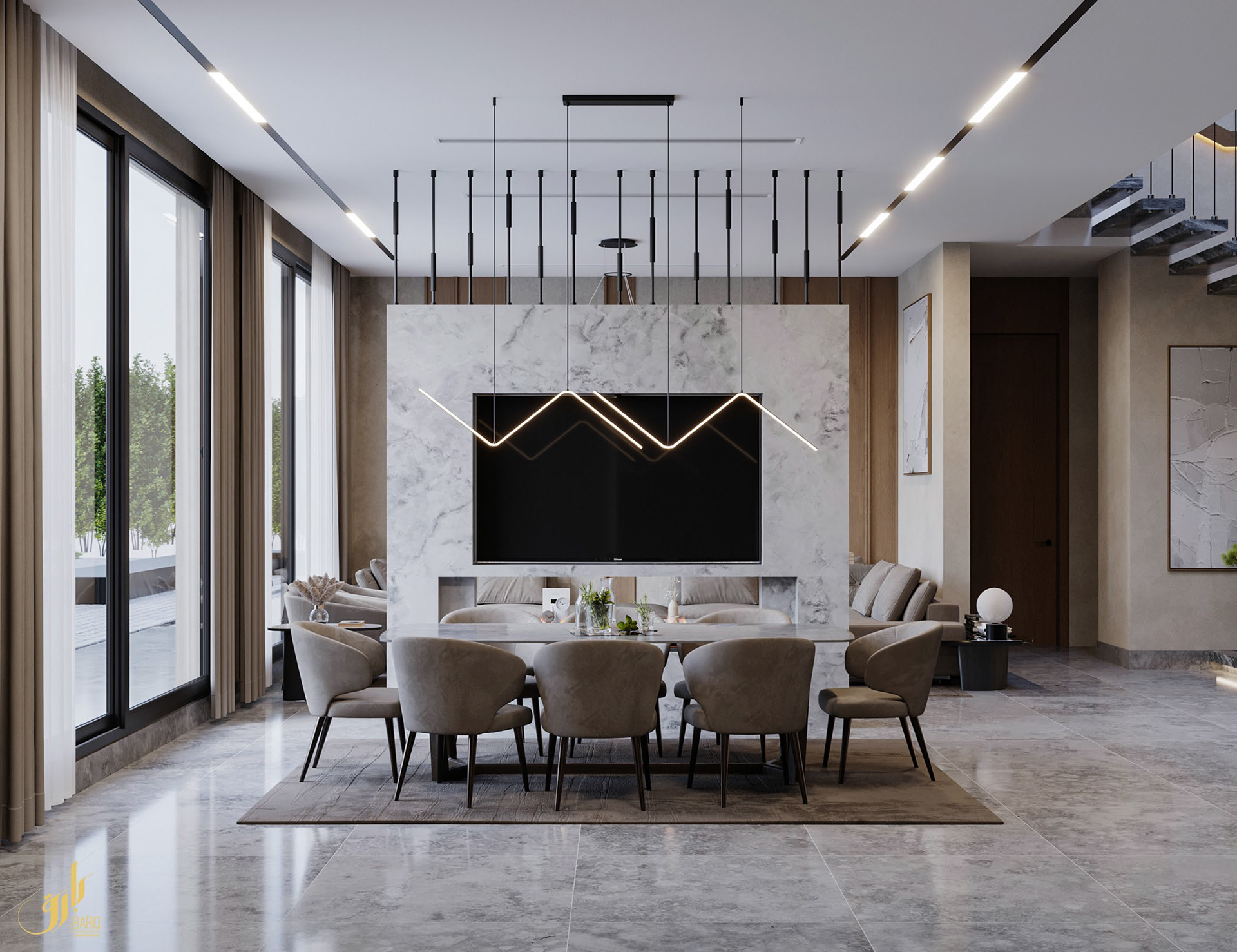 S·M 住宅室内套餐丨沙特阿拉伯丨Bariq Consultants-18