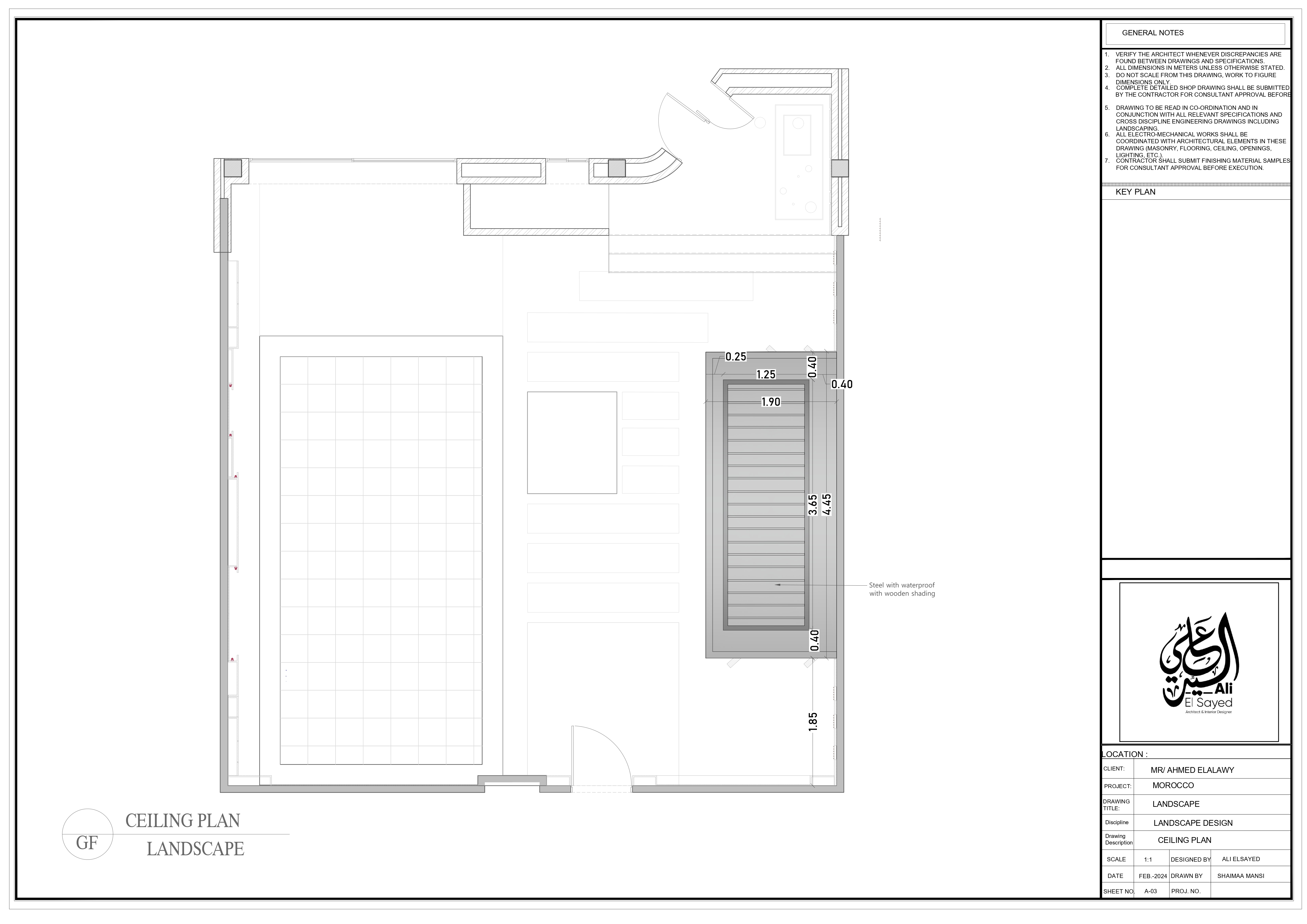 villa landscape shop drawing-2