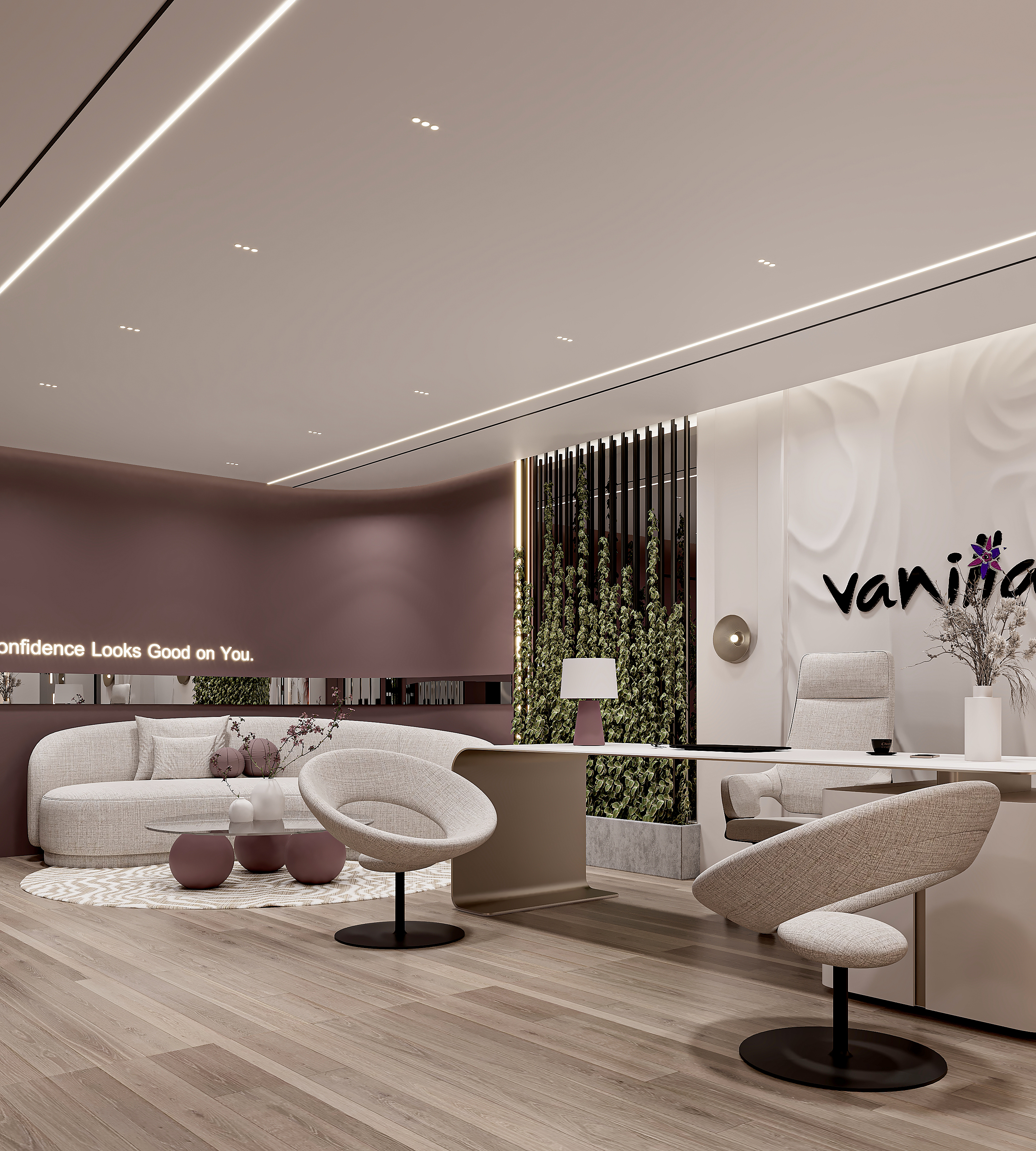 原味办公（注：vanilla常见义为香草味的，用于商业或技术领域常表示基础的、普通的、原味的 ，这里Vanilla Office可能指基础版办公、普通办公等意思，结合具体语境可能会有更准确的译法） 丨Norhan Osama Designs-3