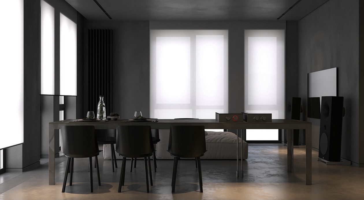 高级黑色系公寓设计-7