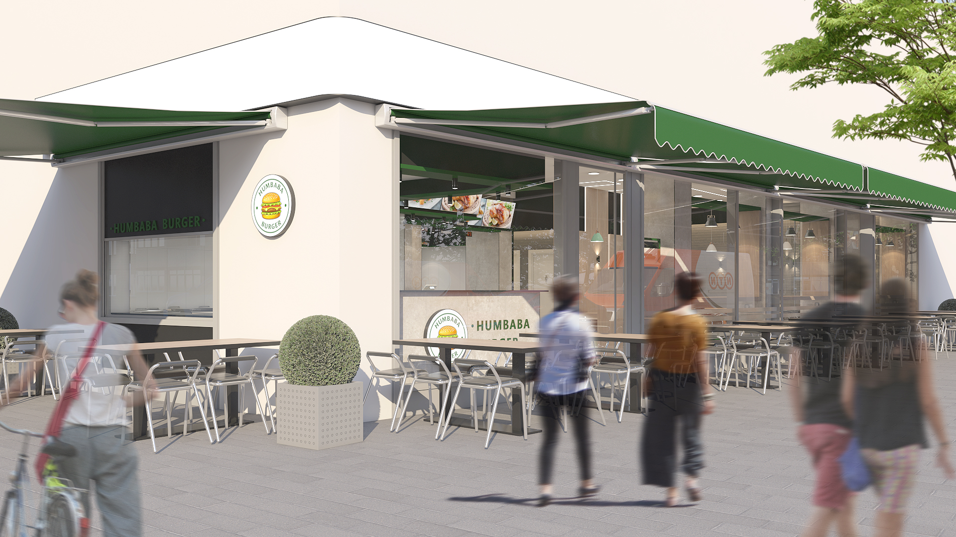 Humbaba Chicken House Berlin - Interior Design 3D-1