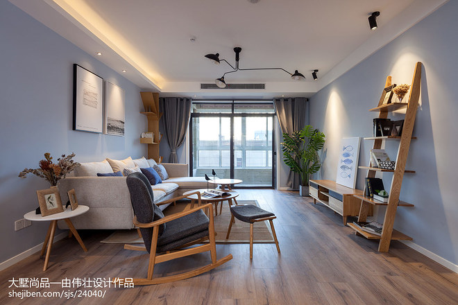 100㎡清爽北欧公寓·初夏的海风-11