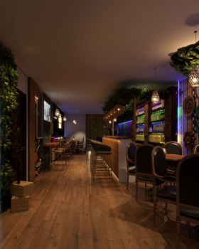 Diseño 3d- Restobar en los olivos - Lima