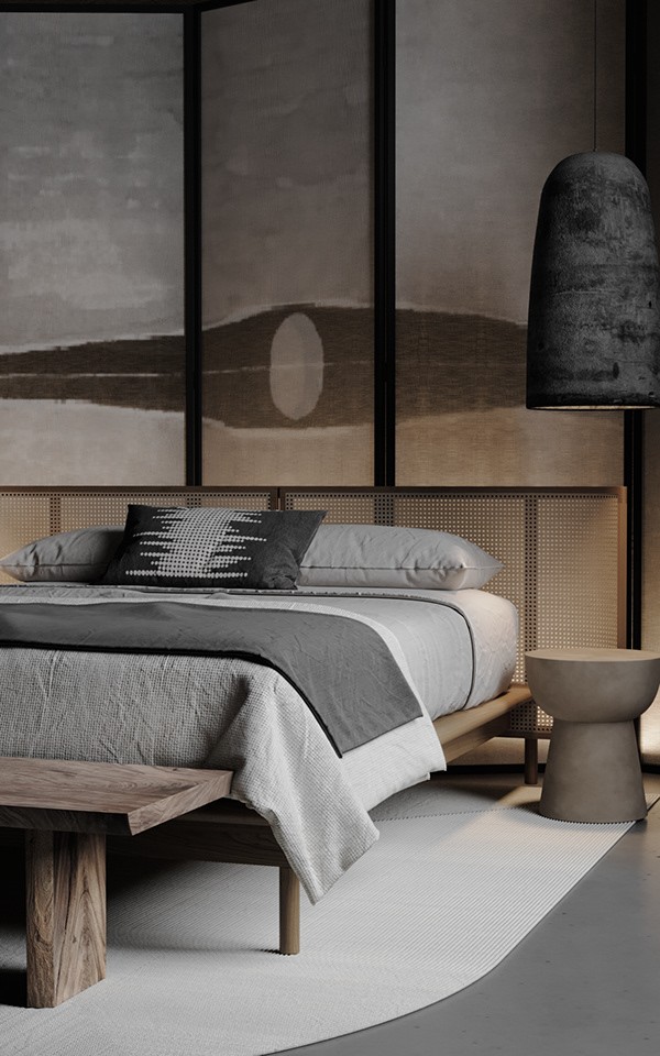 极简侘寂风公寓，质朴的高级感！-10