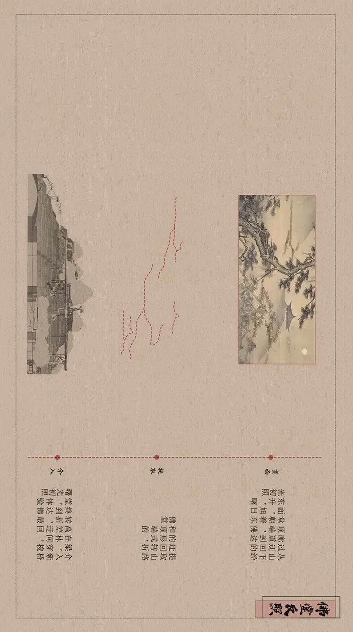 游源》设计作品 | 设计篇-- 第伍卷 | 八景设计之西岗夕阳，佛堂反照《终-44