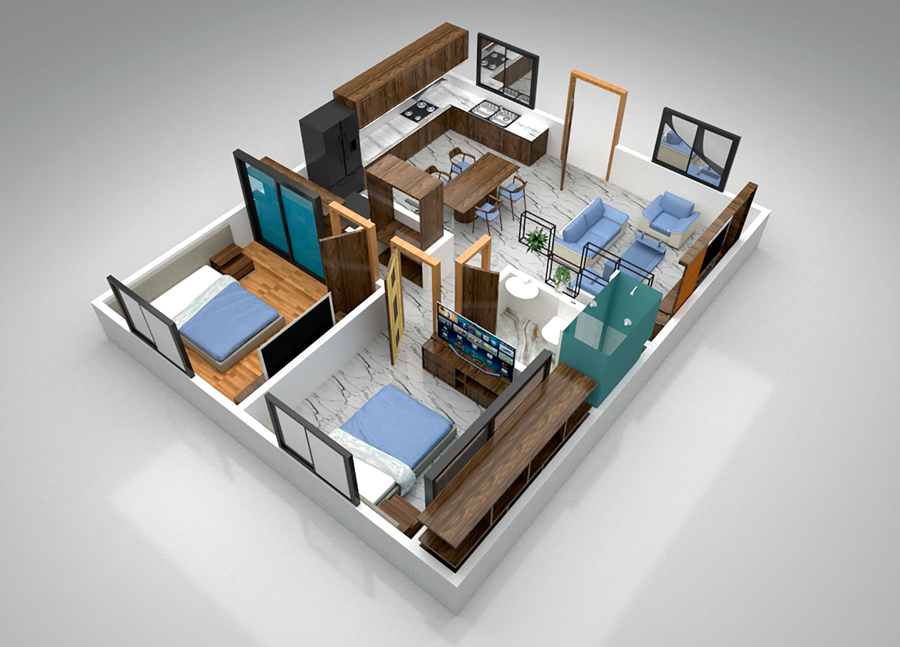 现代家居 3D 设计与室内设计-8