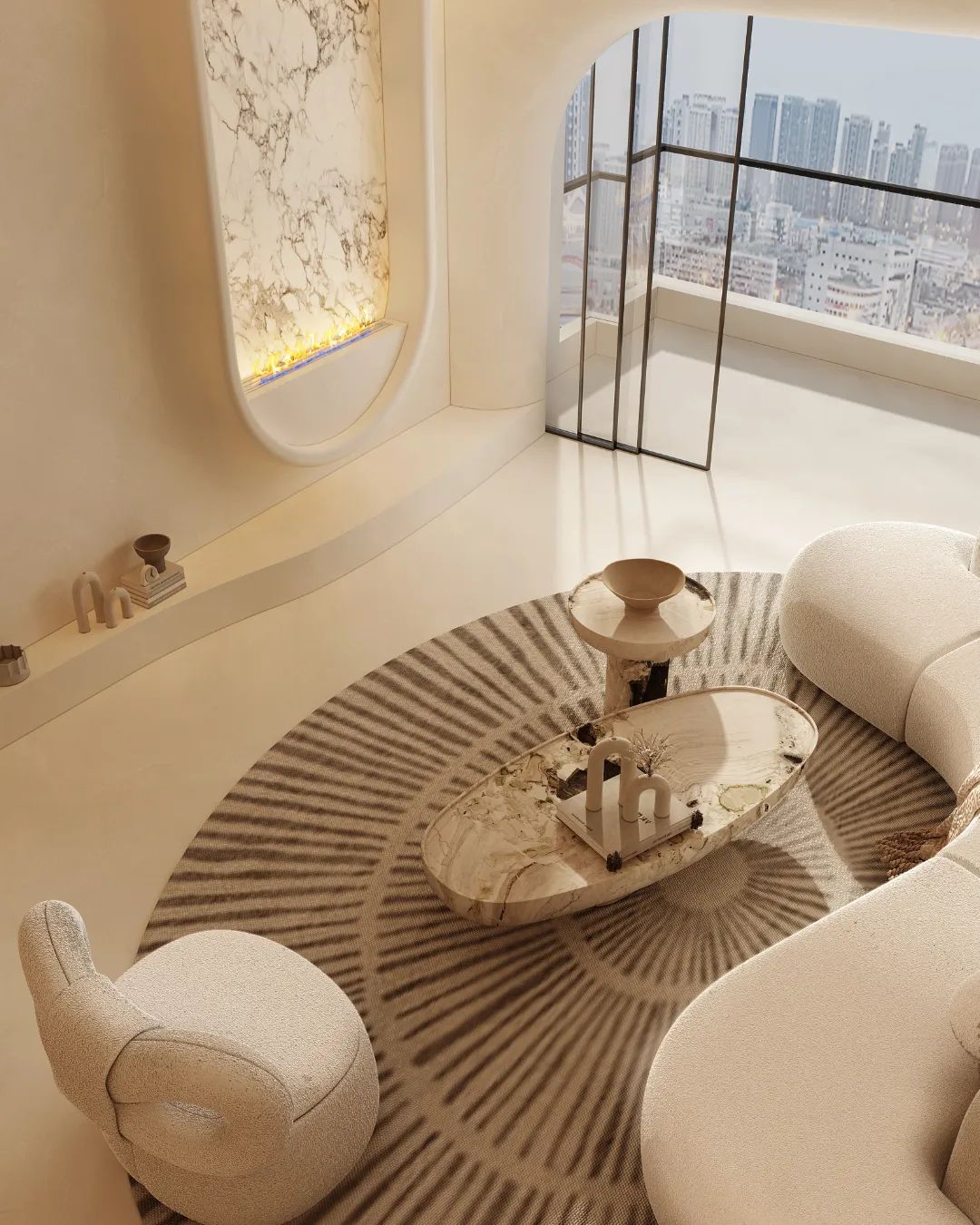 凯旋新世界美妆博主的温馨家居丨TODD 杜特设计-7