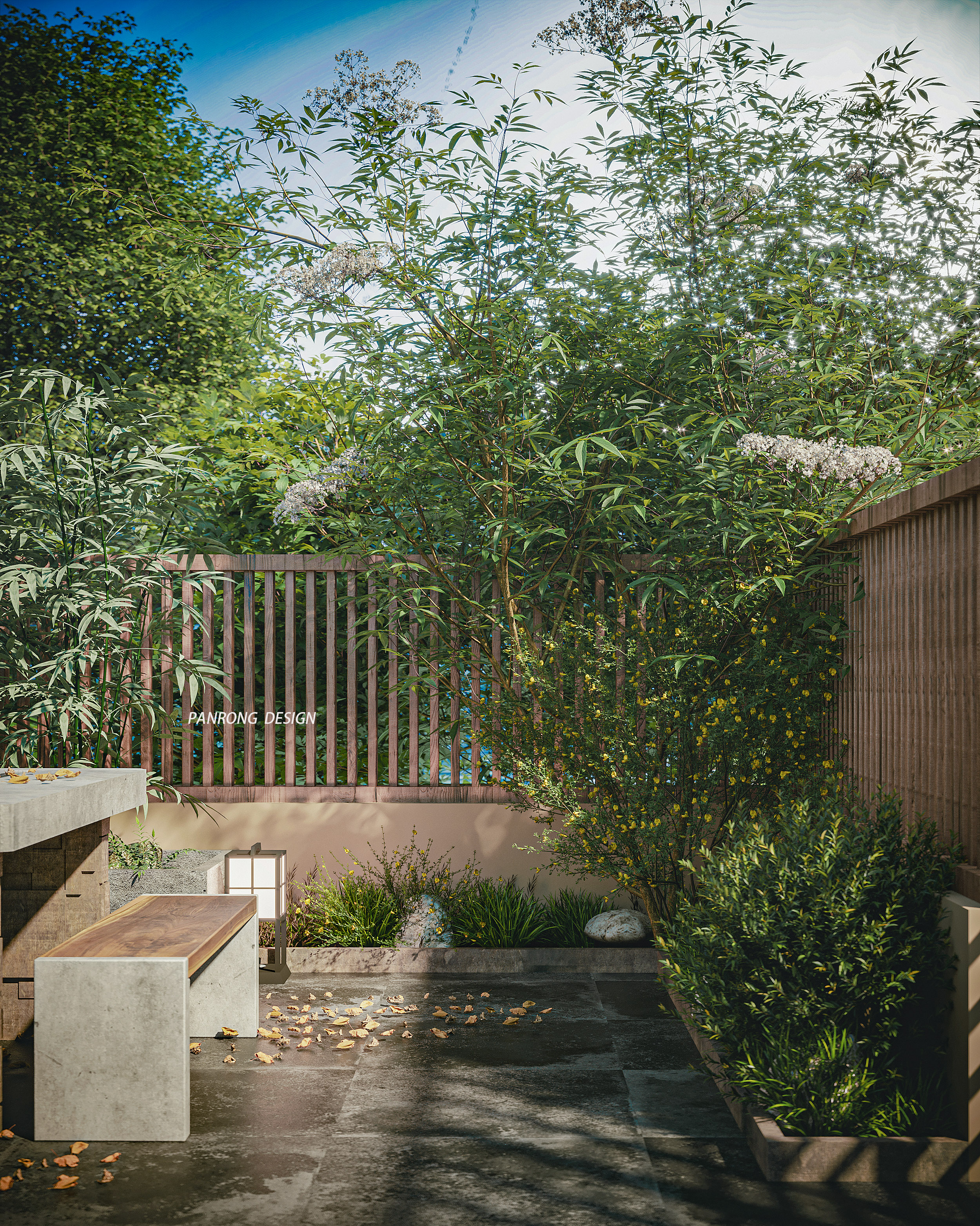 小院子的精致变身 | 3DMAX2016 与 PSCC2019 打造的空间艺术-3