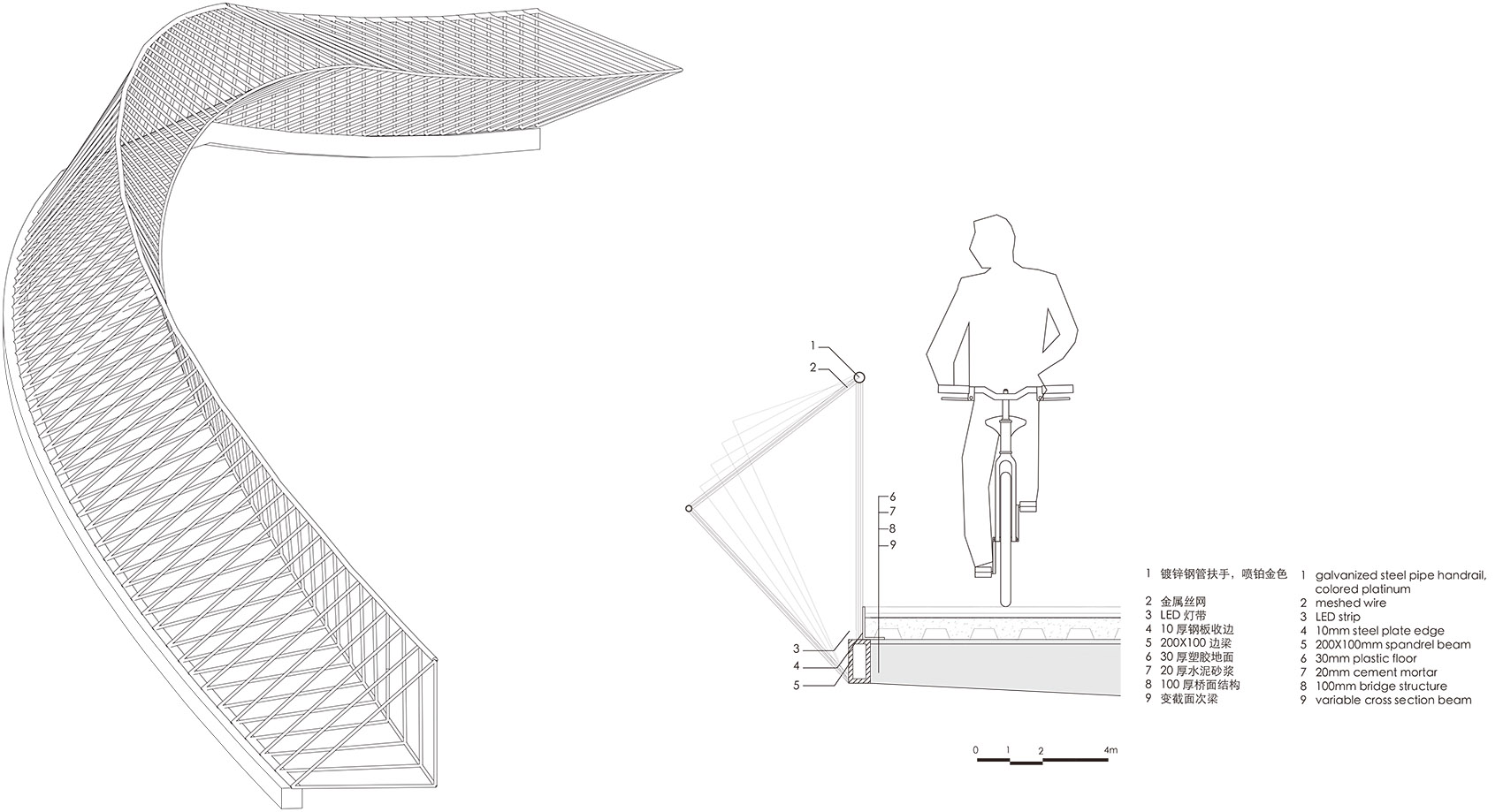 洋泾港步行桥,上海 / 刘宇扬建筑事务所-38