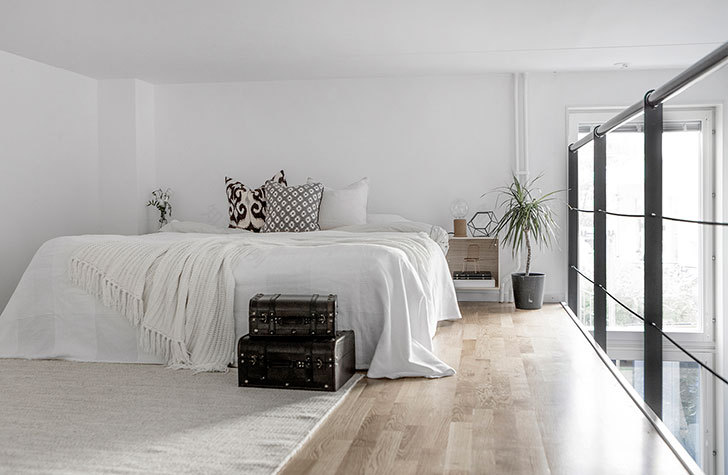 41 平米北欧风公寓,高挑天花与全白设计尽显自然光-16