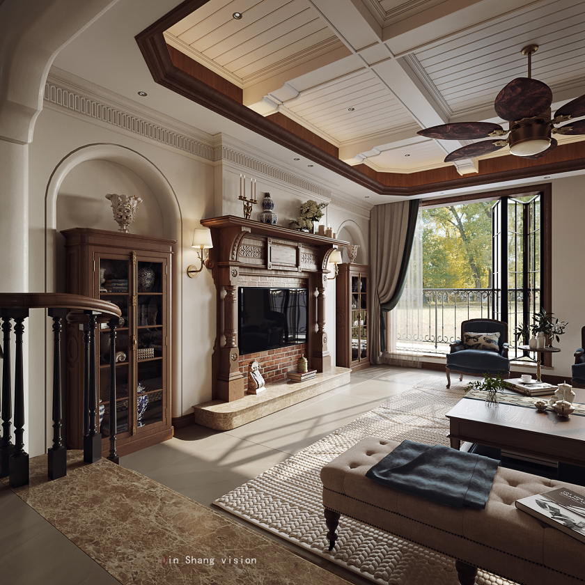 大宅设计 混搭风-5