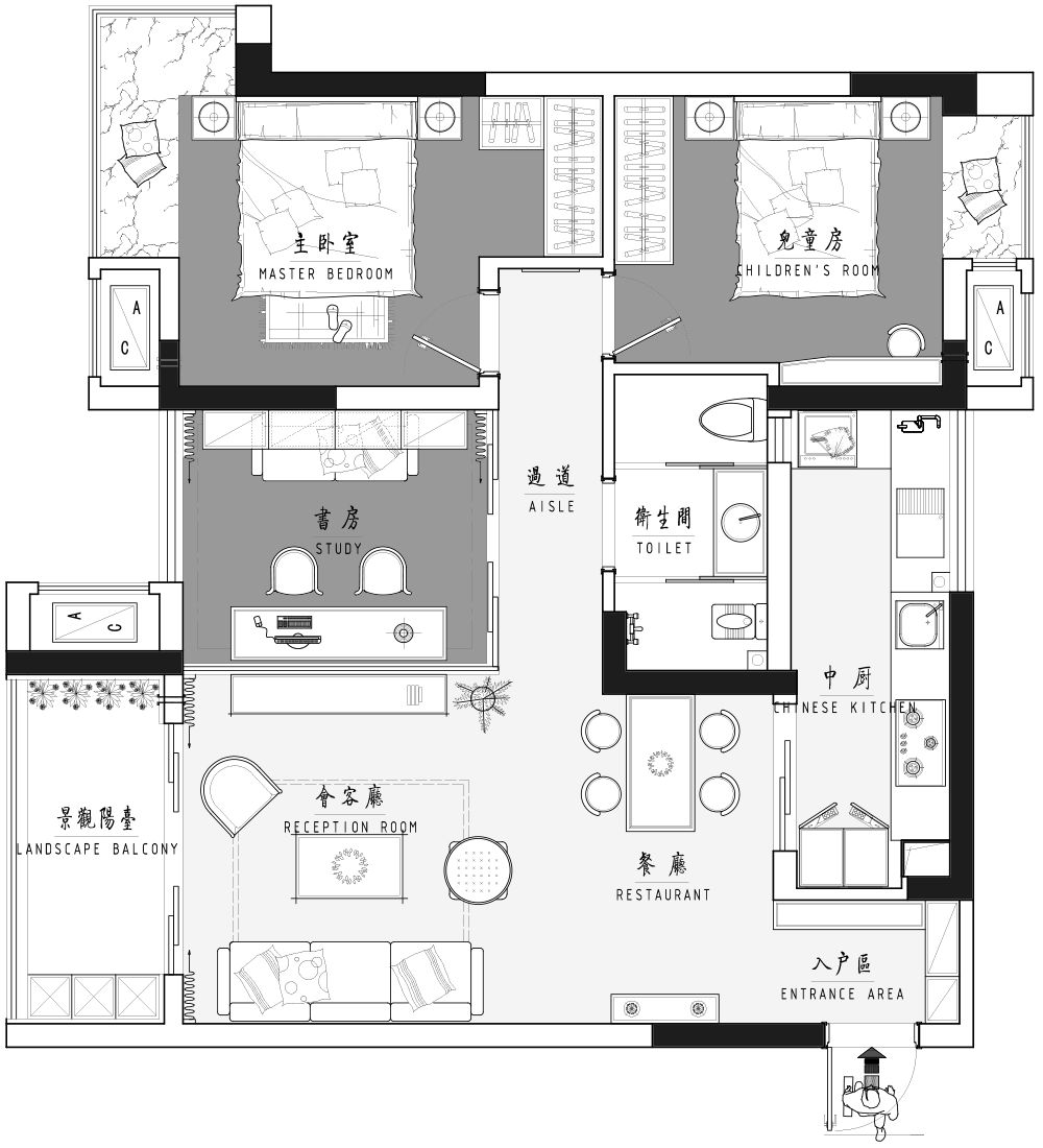 佳华北宸里 | 现代日式风格，三室两厅一卫一厨的舒适生活-29