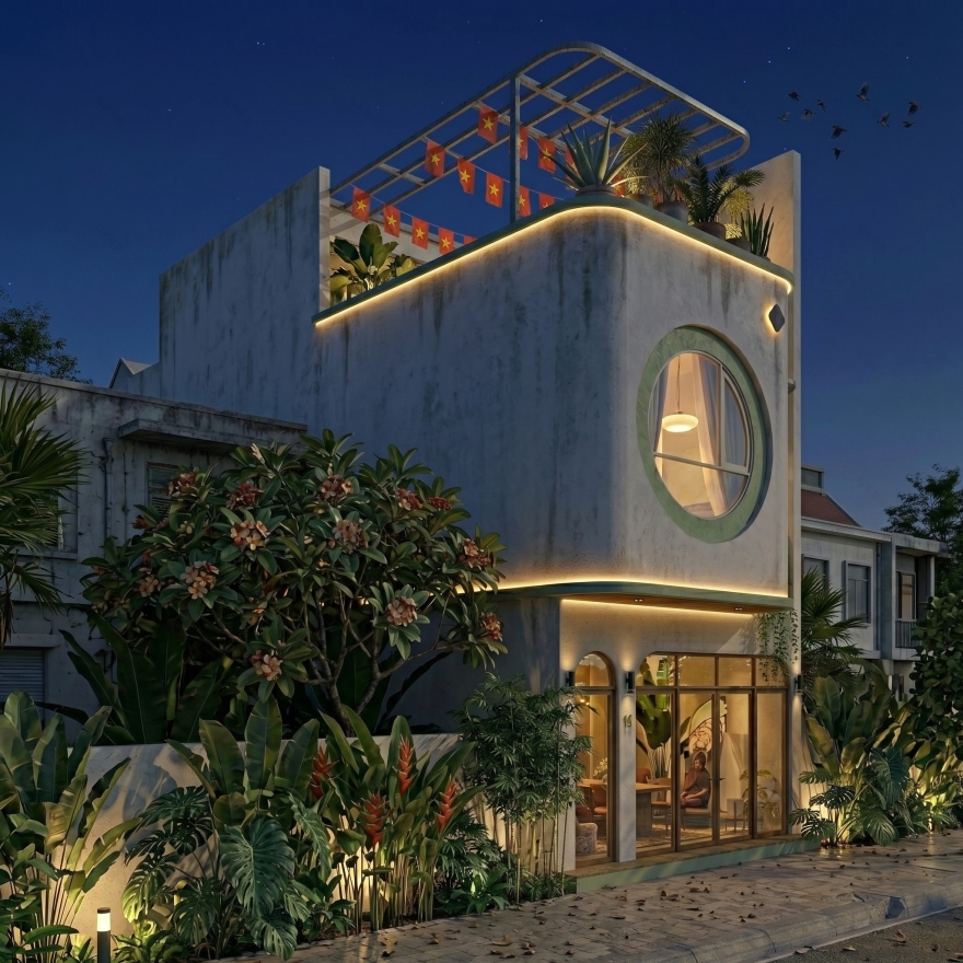 圆形房屋丨越南河内丨MIN.D DESIGN(建筑师:Nguyen Duc Minh)-11