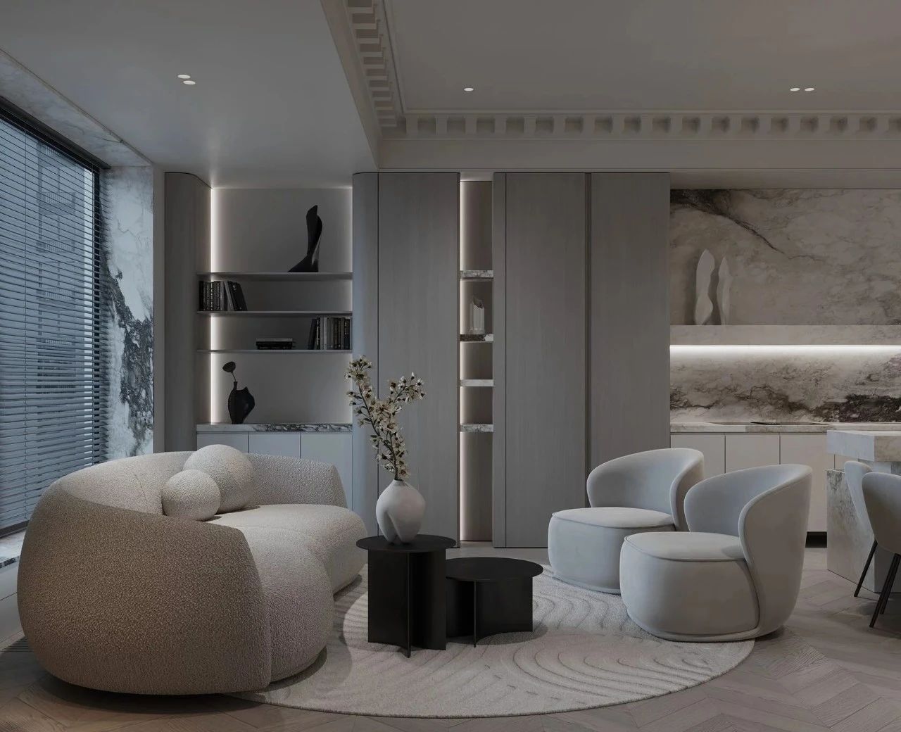 经典莫斯科住宅丨俄罗斯莫斯科丨BELOUSOVA INTERIOR DESIGN-38