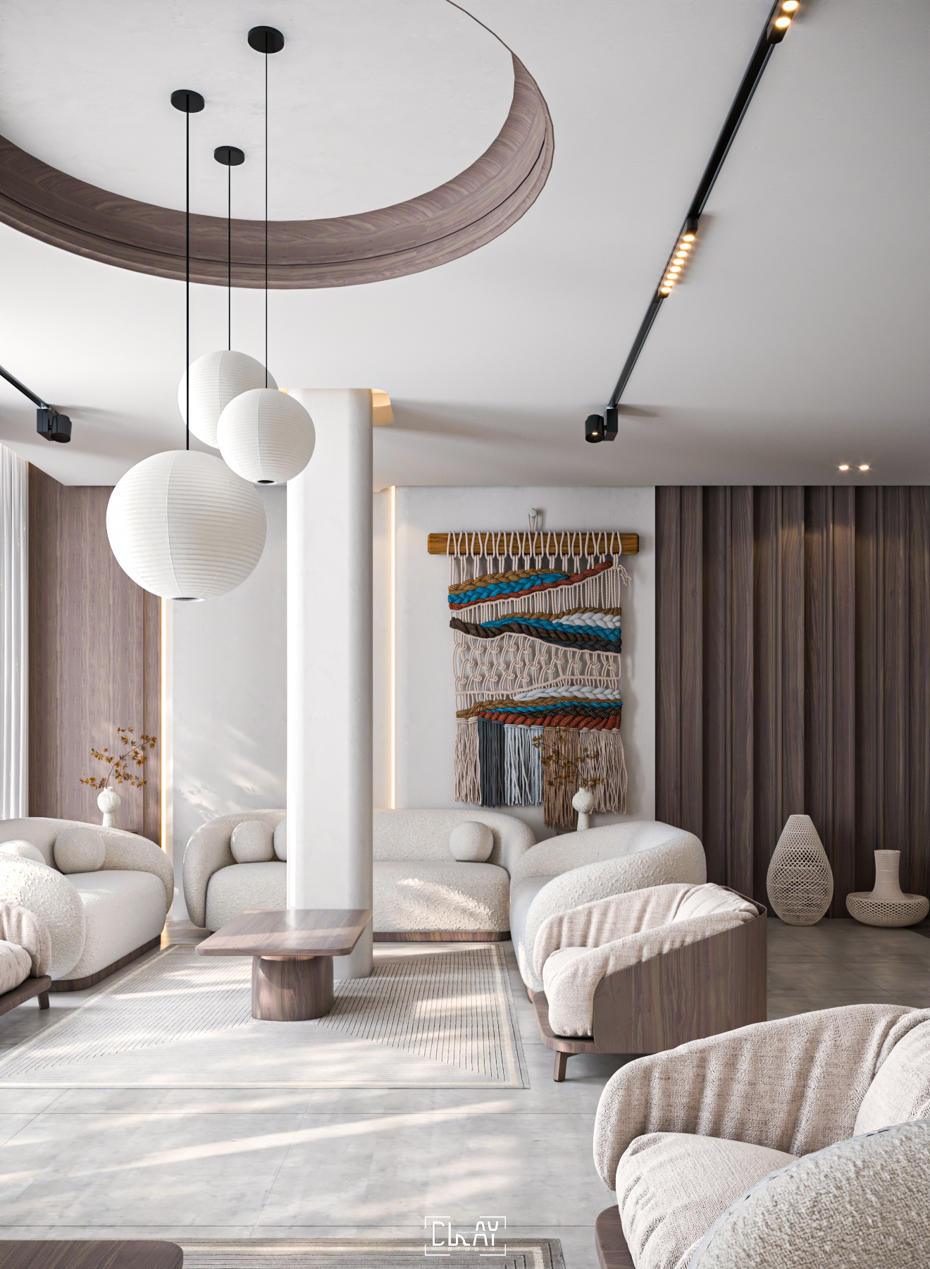 露天花园接待处丨沙特阿拉伯丨@clay studio-12