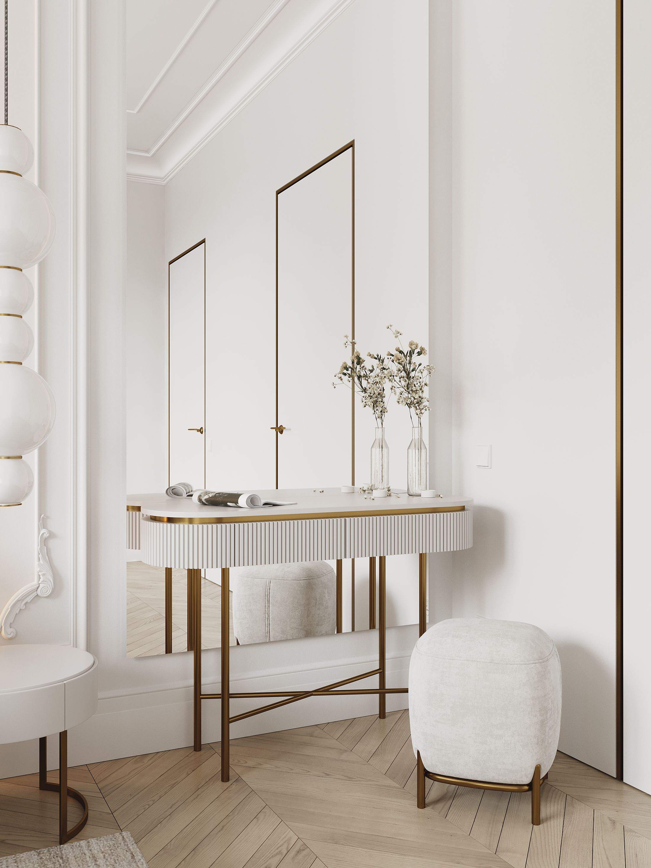 Esentai City Amaty 住宅卧室设计丨哈萨克斯坦阿拉木图丨I AM Render-9