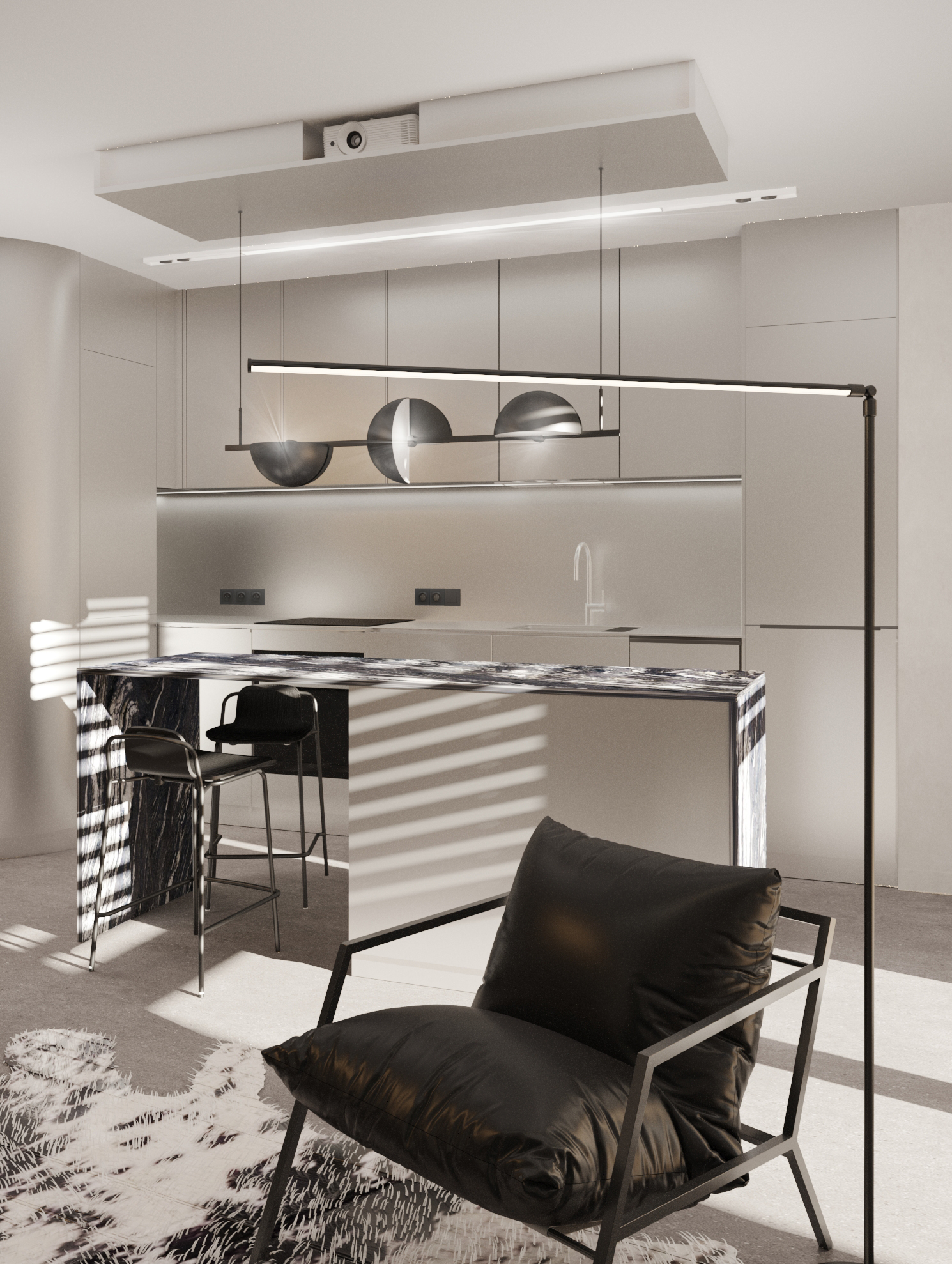 Interior design of apartment for a men-2