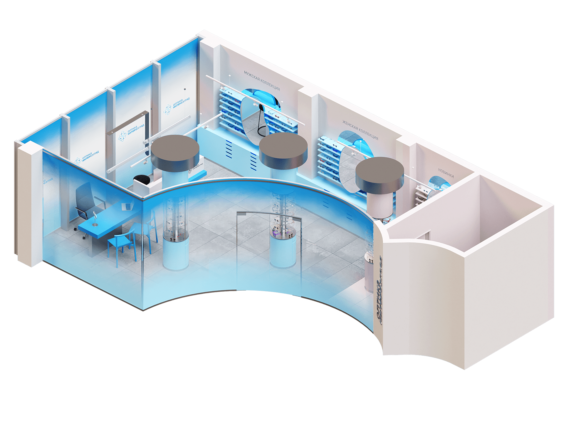 Interoptica 眼镜店室内设计丨俄罗斯鄂木斯克-17