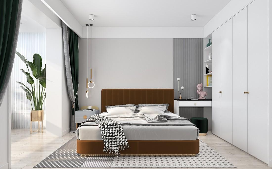 全能格局,珊瑚橘色点缀的玖雅平层设计-105